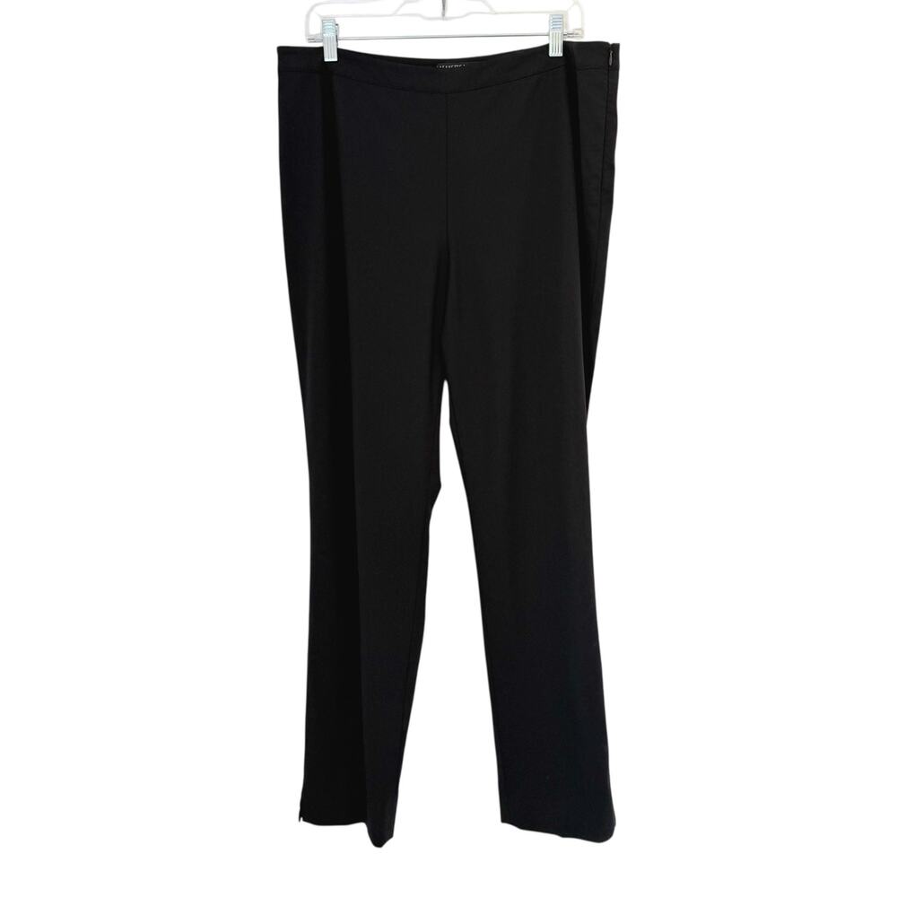 Lafayette 148 New York Classic Black Straight Leg Pants Bleeker